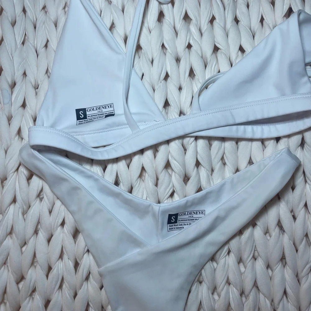 White bikini set